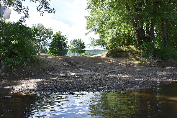 Boat launch from the river