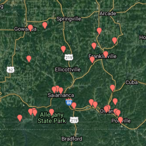 Paddle spots in Catt. County